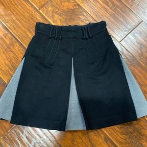 New Balenciaga Paris  black grey skirt size 38